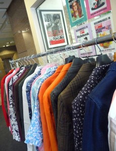Rack of Spring Clothing at Off The Cuff