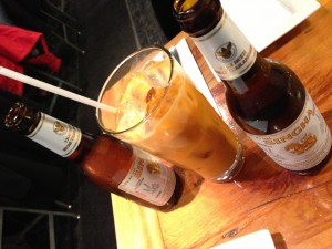 Thai Iced Tea & Singha Beers